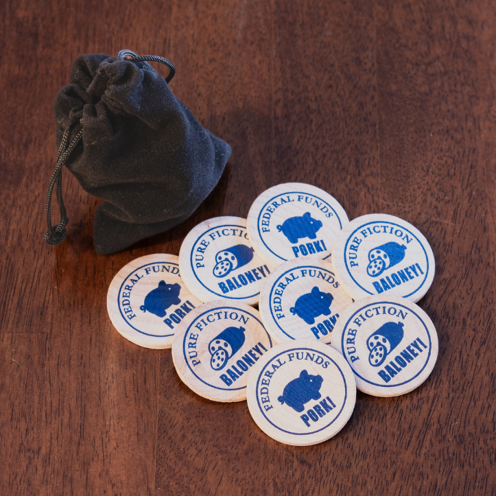 Deluxe Wooden Voting Tokens (Set of 8)